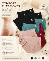 Women's High-waisted Elasticity Breathable Briefs