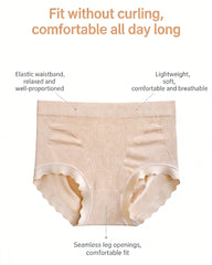 Mulberry Silk Warming Temperature-sensitive 10A Antibacterial Crotch High Elasticity Seamless Hip-lifting Panties