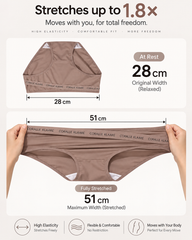 5-Pack Asymmetric Waistband Cutout Bikini Panties – Mixed Colors