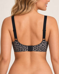 Plus Size Sexy Leopard Heart Lace Push-Up Bra