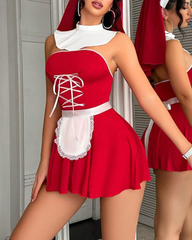 Sexy Nun Halloween Role-Play Lingerie Set