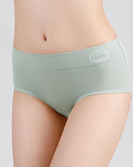 Women's Pure Cotton Stretch Mid-waist Soft Panties