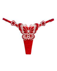 Sexy Butterfly Embroidered Low-rise Thong