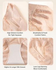 5-Pack Sexy High Waist Seamless Breathable Lace Briefs