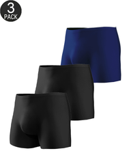 3-Pack Mixed Colors Seamless Stretch Boxer Briefs