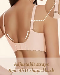 Deep V Wireless Seamless Stretchy Push-up Bra