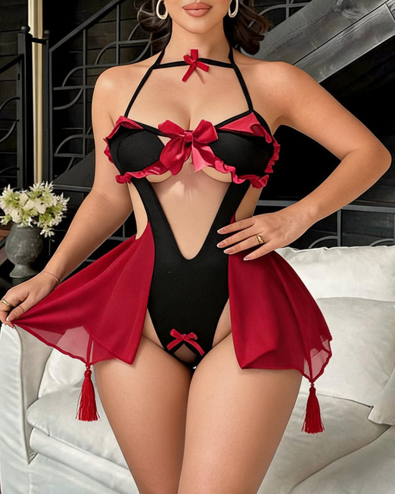 Halloween Little Devil Cosplay Teddies Lingerie