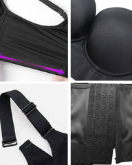 Full-Coverage Back Smoothing Bra-Beige