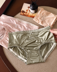 5-Pack Satin-Look Gathered Panties