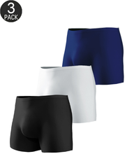 3-Pack Mixed Colors Seamless Stretch Boxer Briefs