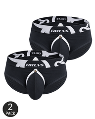 2-Pack Men's Contoured Pouch Low-Rise Briefs