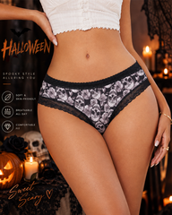 3-Pack Sexy Halloween Print Lace Panties