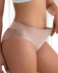 Patchwork Lace Sexy Seamless Elastic Panties