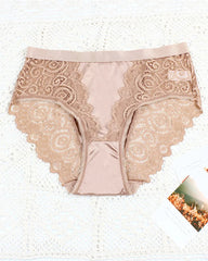 Women's High-waisted Floral Lace Breathable Comfortable Panties
