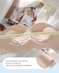 Women's Wire-free One-piece Push-up Strapless Anti-slip Invisible Bra