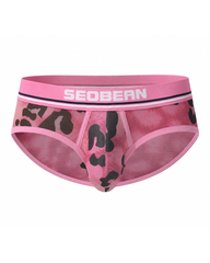 2-Pack Sexy Men's Leopard Print Ultra-Thin Breathable Underwear