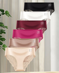 Patchwork Lace Sexy Seamless Elastic Panties