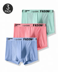 Multiple Pack Men's Letter Belts Comfortable Breathable Boxer Briefs