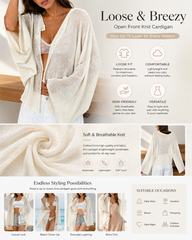 Comfortable Knit Loose-Fit Versatile Cardigan Jacket