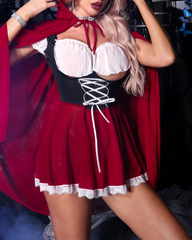 Sexy Halloween Little Red Riding Hood Role-Play Lingerie Set