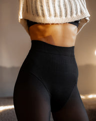 Translucent Tummy-Controlling Butt Lifting Warm Stretch Leggings
