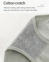 Women's Pure Cotton Stretch Mid-waist Soft Panties