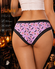 3-Pack Sexy Halloween Print Lace Panties