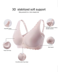 Deep V Wireless Seamless Stretchy Push-up Bra