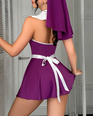 Sexy Nun Halloween Role-Play Lingerie Set