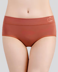 Women's Pure Cotton Stretch Mid-waist Soft Panties