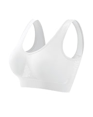 Casual Seamless Elastic Band Removable Pads Integrated Sports Bra