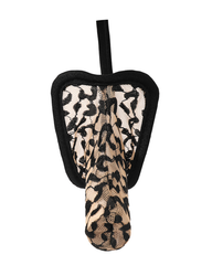 Men's Leopard Print Mesh Pouch Thong
