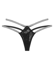 Sexy Lace Openwork Shiny Belt Low-rise Thong