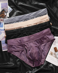 Multi-Pack Men's Ice Silk Breathable Side Open No-Removal Briefs