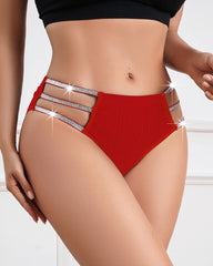 Sexy Openwork Glossy Waistband Comfortable Breathable Underwear