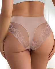 Patchwork Lace Sexy Seamless Elastic Panties