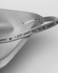 Deep V Seamless Letter Thin Straps Wire-Free Comfort Bra