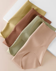 High-waisted Tummy-control Seamless 7A  Antibacterial Breathable Underwear