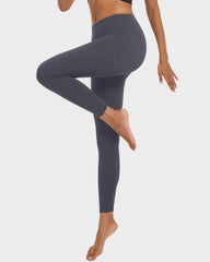 Leggings de cintura alta, levantamiento de glúteos, forrados con vellón ligero