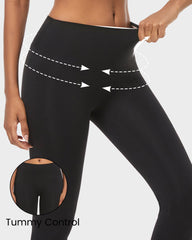 Leggings de cintura alta, levantamiento de glúteos, forrados con vellón ligero