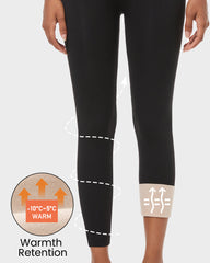 Leggings de cintura alta, levantamiento de glúteos, forrados con vellón ligero