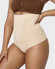 High Waist Tummy Control Shaping Thong Panty (2 Pack)