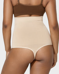 High Waist Tummy Control Shaping Thong Panty (2 Pack)