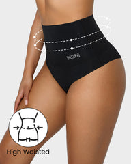 Bragas de control de abdomen de talle alto, paquete de 3