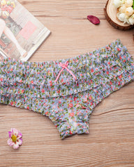 Floral Lace Ruffle Breathable Panties