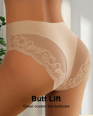 Patchwork Lace Sexy Seamless Elastic Panties