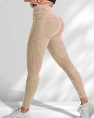 High Waisted Hip-lifting Seamless Quick-drying Yoga Leggings