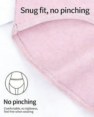Women's Pure Cotton Stretch Mid-waist Soft Panties