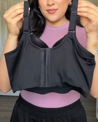 V-neck Wide Back Underwire Long Body Shaping Push-up Bra