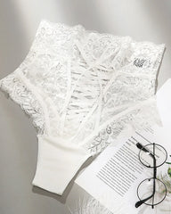 Sexy Lace High-waisted Tie-up Bodycon Panties